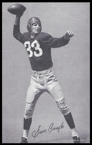 Sammy Baugh 1948-52 Exhibit football card Sammy Baugh 1948-52 Exhibit football card