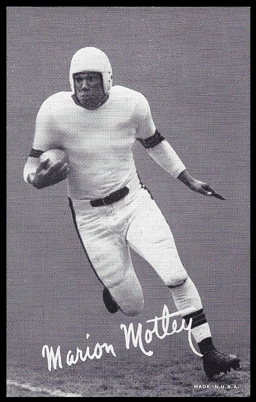 Marion Motley 1948-52 Exhibit football card