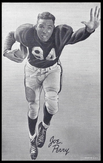 Joe Perry 1948-52 Exhibit football card Joe Perry 1948-52 Exhibit football card