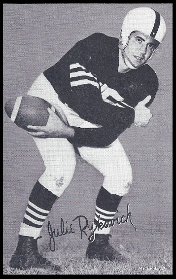 Julie Rykovich 1948-52 Exhibit football card