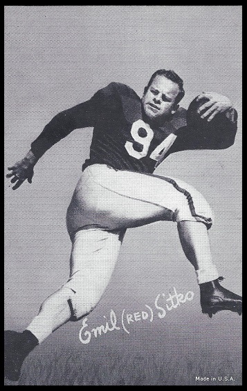 Emil Sitko 1948-52 Exhibit football card