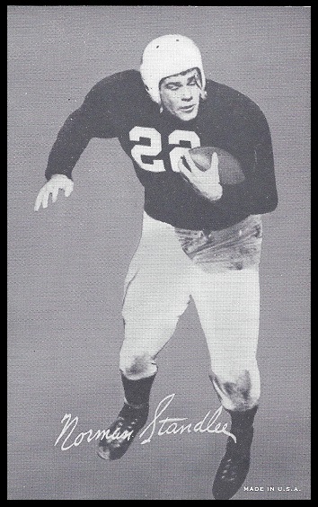 Norm Standlee 1948-52 Exhibit football card