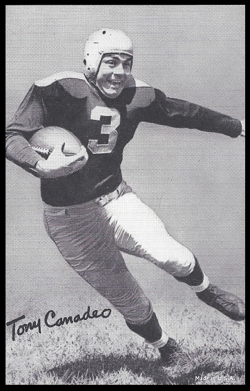 Tony Canadeo 1948-52 Exhibit football card