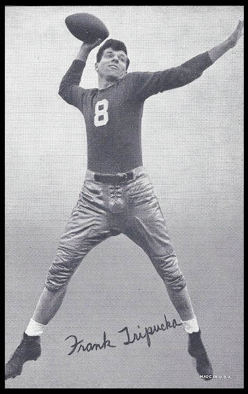 Frank Tripucka 1948-52 Exhibit football card