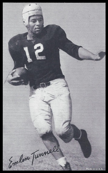 Emlen Tunnell 1948-52 Exhibit football card