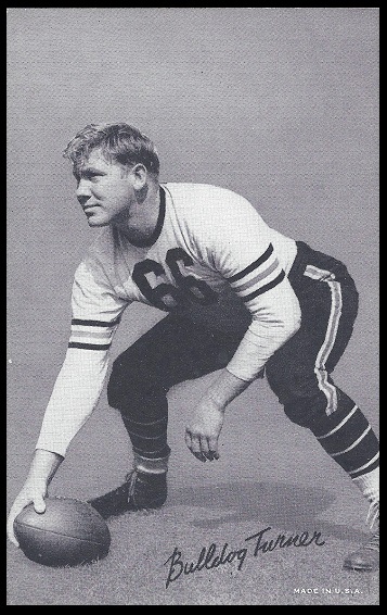 Bulldog Turner 1948-52 Exhibit football card