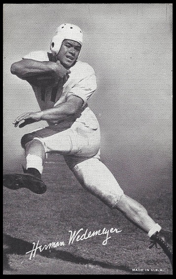 Herman Wedemeyer 1948-52 Exhibit football card