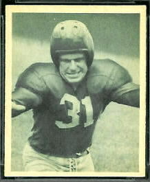 Bill Miklich 1948 Bowman football card