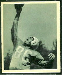 Bob Mann 1948 Bowman football card