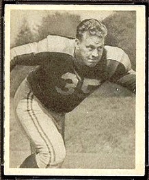 John Badaczewski 1948 Bowman football card