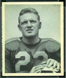 Boley Dancewicz 1948 Bowman football card