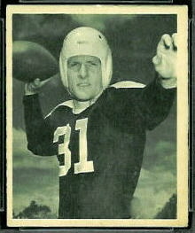 Perry Moss 1948 Bowman football card