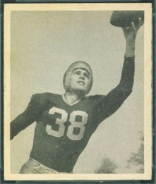 Nolan Luhn 1948 Bowman football card Nolan Luhn 1948 Bowman football card