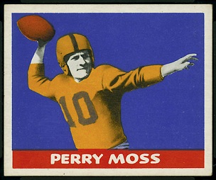 Perry Moss 1948 Leaf football card