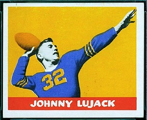 John Lujack 1948 Leaf football card