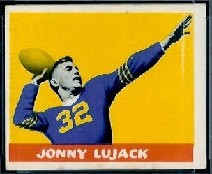 John Lujack 1948 Leaf football card