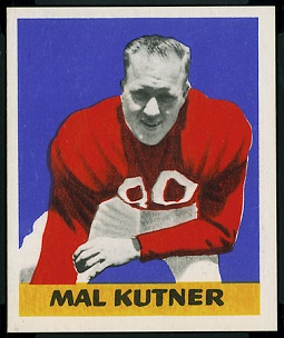 Mal Kutner 1948 Leaf football card