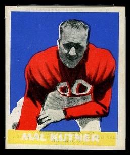 Mal Kutner 1948 Leaf football card