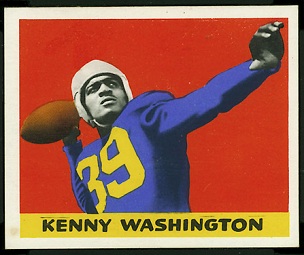 Kenny Washington 1948 Leaf football card Kenny Washington 1948 Leaf football card
