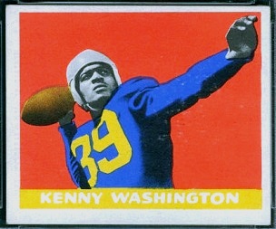 Kenny Washington 1948 Leaf football card Kenny Washington 1948 Leaf football card