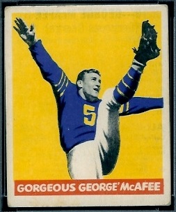 George McAfee 1948 Leaf football card