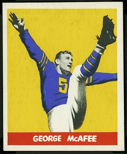 George McAfee 1948 Leaf football card