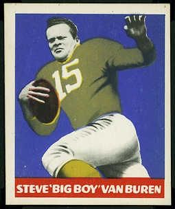 Steve Van Buren 1948 Leaf football card