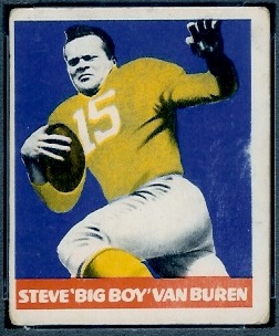 Steve Van Buren 1948 Leaf football card