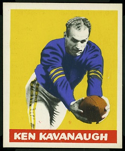 Ken Kavanaugh 1948 Leaf football card