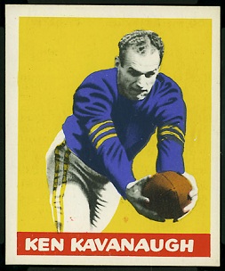 Ken Kavanaugh 1948 Leaf football card Ken Kavanaugh 1948 Leaf football card