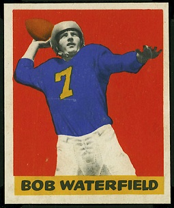 Bob Waterfield 1948 Leaf football card