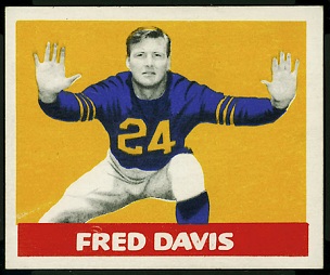 Fred Davis 1948 Leaf football card