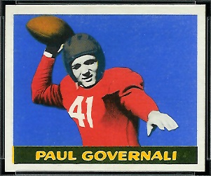 Paul Governali 1948 Leaf football card