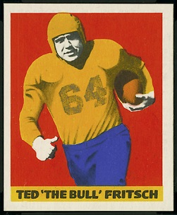 Ted Fritsch Sr. 1948 Leaf football card