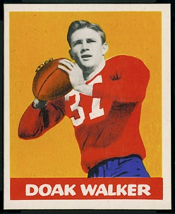 Doak Walker 1948 Leaf football card Doak Walker 1948 Leaf football card
