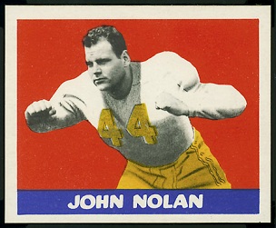 John Nolan 1948 Leaf football card