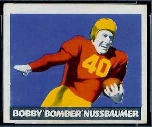 Robert Nussbaumer 1948 Leaf football card Robert Nussbaumer 1948 Leaf football card