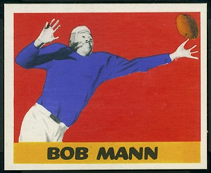 Bob Mann 1948 Leaf football card