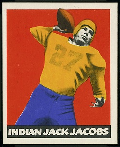Jack Jacobs 1948 Leaf football card Jack Jacobs 1948 Leaf football card