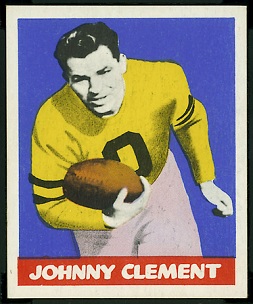 John Clement 1948 Leaf football card