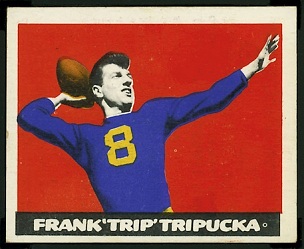 Frank Tripucka 1948 Leaf football card