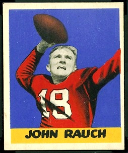 John Rauch 1948 Leaf football card