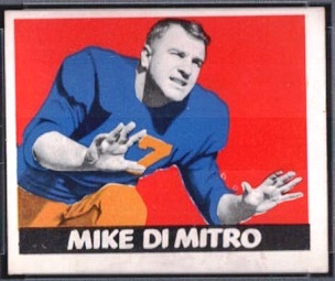 Mike Dimitro 1948 Leaf football card