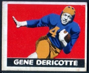 Gene Derricotte 1948 Leaf football card