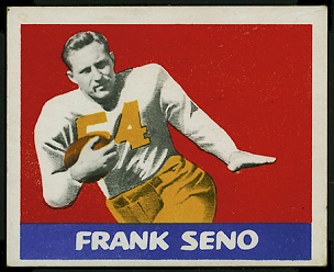 Frank Seno 1948 Leaf football card