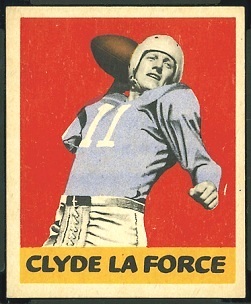 Clyde LeForce 1948 Leaf football card