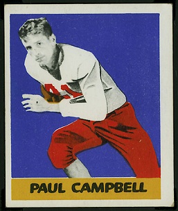 Paul Campbell 1948 Leaf football card