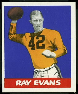 Ray Evans 1948 Leaf football card Ray Evans 1948 Leaf football card
