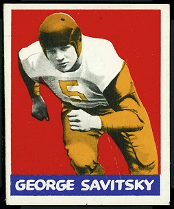 George Savitsky 1948 Leaf football card