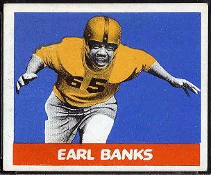 Earl Banks 1948 Leaf football card